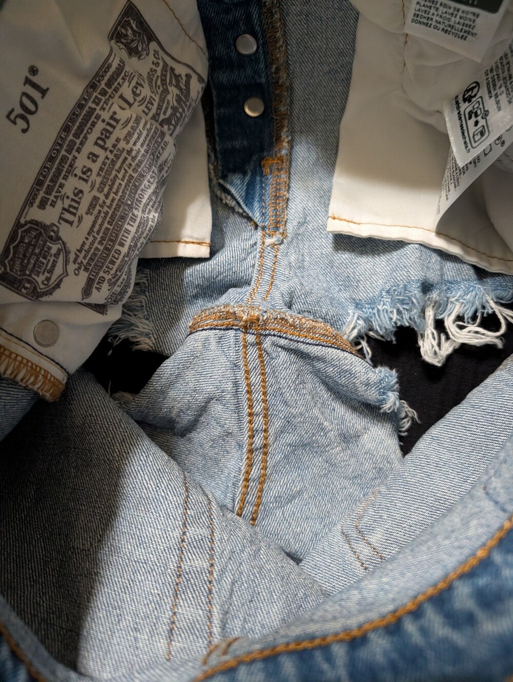 Levi's 501 Original Denim Shorts - Picture 7 of 10